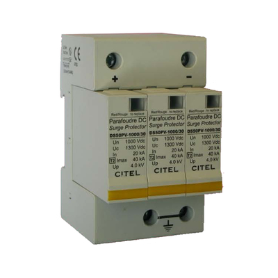 DS50PV-30-30 DC Lightning Protection ، IP20 Level DC مانع الصواعق