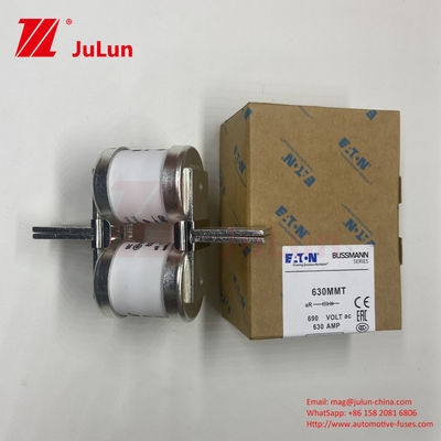 630A M6 / M8 صيانات السيارات السيراميكية Twin Flat Plate Bolt Type Fuse 630MMT