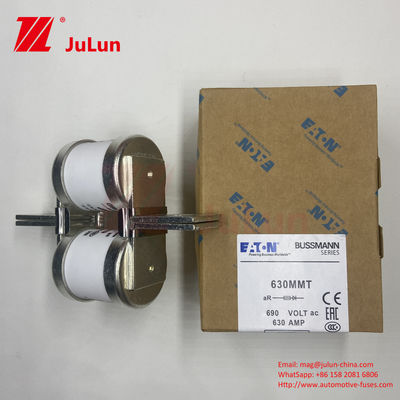 630A M6 / M8 صيانات السيارات السيراميكية Twin Flat Plate Bolt Type Fuse 630MMT