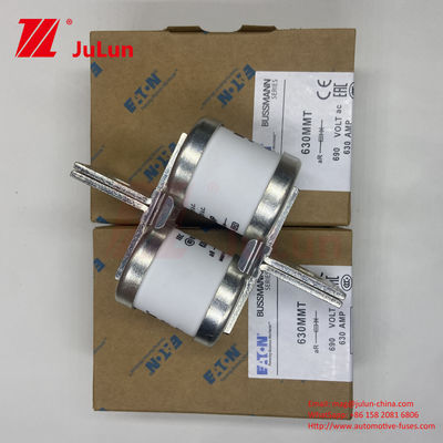 690 فولت الجهد المسموح به BUSSMANN 630MMT مصابيح السيارات السيراميكية مع تصميم محول لوحة مسطحة مزدوجة لتركيب M6 / M8