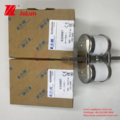 MUSSMANN 690V 630A فيوز السيارات السيراميكية النحاس 630MMT التوأم الصفحة المسطحة نوع المسامير فيوز لحماية المركبات