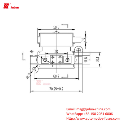 30A-500A الحالية ANS/MIDI الصغيرة الصالحة حامل فيوز السفينة إعادة تعيين يدويا مفك الدوائر