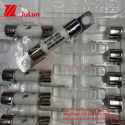 DC750V 10A-100A فيوز الكهربائي المربع للسيارات الكهربائية لتخزين الطاقة 25A 30A 50A EV FUSE