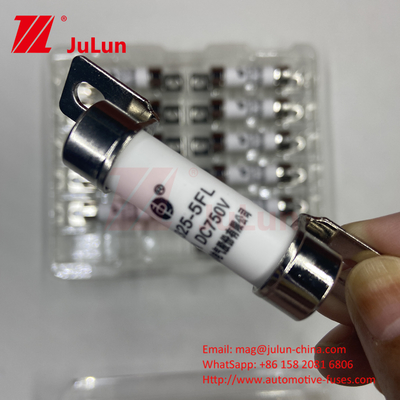 EV325 5FLL DC750V 10A 15A 20A مع Ex10A-100A EV فيوز شحن مع الأنبوب الخارجي السيراميكي