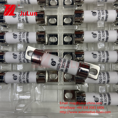 750VDC تخزين الطاقة 10A 25A 30A 50A EV FUS السيارات السيراميكية النحاسية فيوز السيارة الكهربائية لتخزين الطاقة DC750V