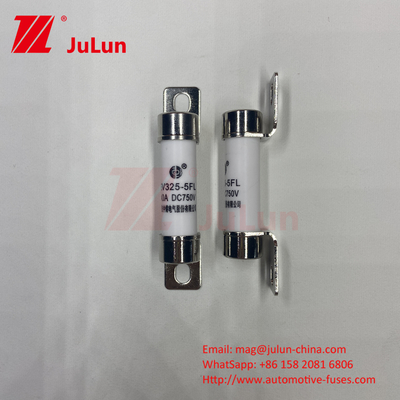 10A-50A أجهزة التأمين السريرية المعدنية للسيارات مع 20KA القدرة على الكسر GB / T31465 30A 40A 50A 750VDC 14 * 51mm EV325