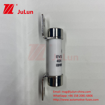 أنبوب سيراميكي 14x51 15A 40A 50A EV325 فيوز 750VDC EV32520KA فيوز سيراميكي للسيارات 10A-50A ISO8820/JASO D622