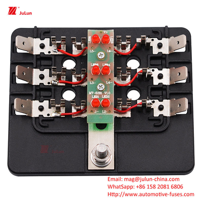 ANS/MIDI 30A-500A حامل فيوز التواصل النحاسي الصغير يتوافق مع معيار UL للاتحاد الأوروبي لإعادة ضبط فيوز السيارات تلقائيًا