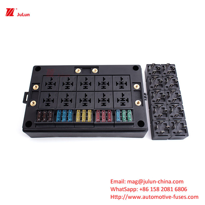 ANS/MIDI 30A-500A حامل فيوز التواصل النحاسي الصغير يتوافق مع معيار UL للاتحاد الأوروبي لإعادة ضبط فيوز السيارات تلقائيًا