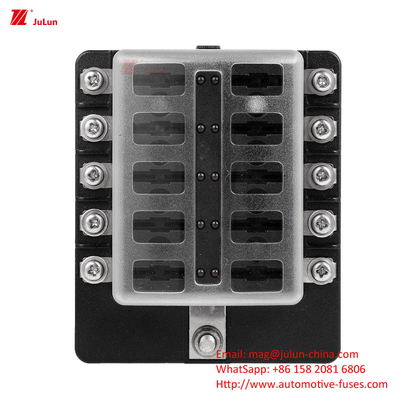 ANS/MIDI 30A-500A حامل فيوز التواصل النحاسي الصغير يلبي معيار UL للاتحاد الأوروبي صندوق فيوز 12 طريق