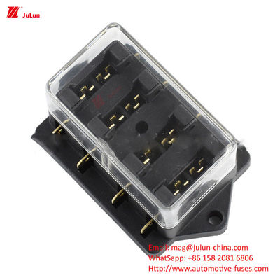 Eu UL واحد / ثنائي القطب 30A-500A نايلون الحيازة حامل فيوز الحماية الدائرة الإلكترونية للسيارات