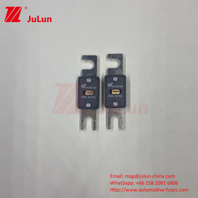 EV320-5X أنبوب خارجي للرمال الكوارتزية 6kA DC EV فيوز السيارة الكهربائية 125A 70VDC بولت