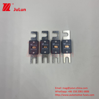 SINOFUSE بولت M8 EV320-5X-100A للسيارات مقاومة للصدمات مع أنابيب الرمل الكوارتز الفضية النحاس السيراميكي