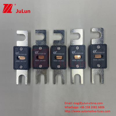 70VDC الجهد السيراميكي المسمار نوع جهاز التأمين للسيارات الكهربائية EV320-5X-250A M6 M8