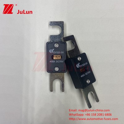 فيوز EV320-5X-200A-N السيراميكي الأسود للجهد للسيارات الكهربائية AC DC صندوق فيوز M6 M8