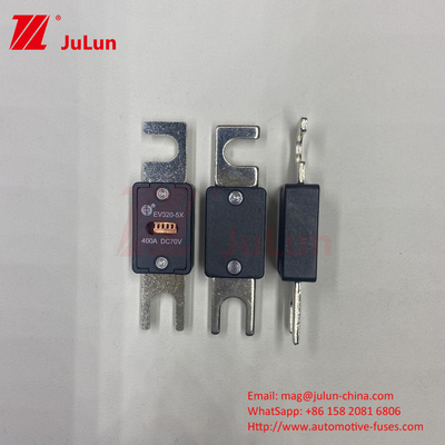 فيوز EV320-5X-200A-N السيراميكي الأسود للجهد للسيارات الكهربائية AC DC صندوق فيوز M6 M8