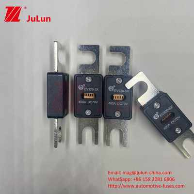 EV320-5X-350A-N 70VDC 6kA فيوز مركبة كهربائية من النحاس السيراميكي لسلامة نظام الجر EV