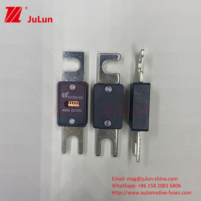 EV320-5X-350A-N 70VDC 6kA فيوز مركبة كهربائية من النحاس السيراميكي لسلامة نظام الجر EV