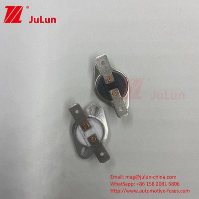 KSD301 المفتاح الحراري الحرارة المعدنية ، مغلقة عادة / مفتوحة إعادة ضبط الحرارة التلقائية