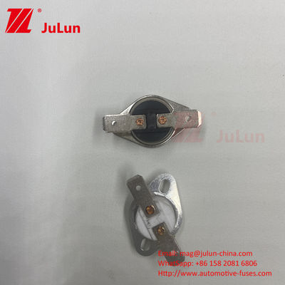 KSD301 المفتاح الحراري لدرجة الحرارة ثنائية المعادن مغلق بشكل طبيعي / مفتوح ترموسيت إعادة ضبط تلقائي