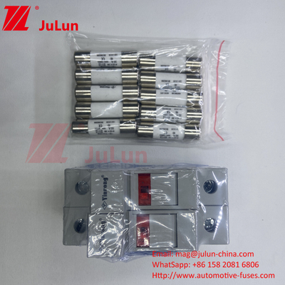 1000VDC فيوز الطاقة الشمسية السيراميك 30kA 10x38mm سعر منخفض 10x85mm PV Solar Ceramic DC Fuse Link 1500vdc PV Fuse Fa