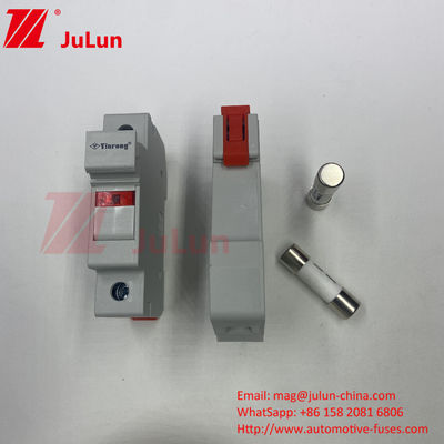 10A-63A فيوز أسطواني لحماية نظام الطاقة الشمسية الفيوتوبوليكي للطاقة الشمسية 6A 10A 15A 20A 25A 30A الجهد العالي