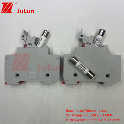 حامل فيوز شمسي أسطواني دين ريل / حامل فيوز شمسي Pv بقدرة كسر 30kA