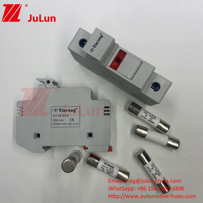 فيوز الطاقة الشمسية عالية الجهد 10A ~ 63A لغير الطاقة الشمسية الكهروضوئية 500vdc 1000vdc 1500vdc