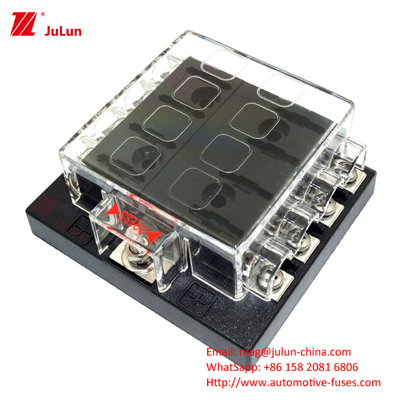 قطع الغيار للسيارات الثقيلة 30A-500A الجهد المسموح به 32V صندوق فيوز حماية الدائرة للمنازل الكهربائية