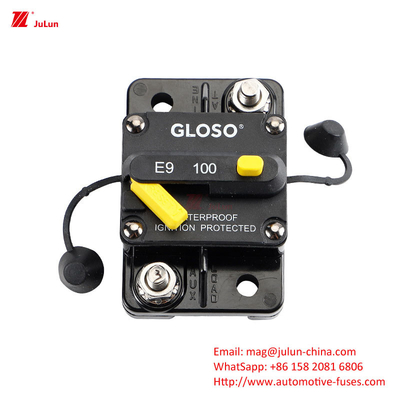 حماية الدائرة الإلكترونية للسيارات مع ضوء LED مربع فيوز متعدد الطرق SBH-6PD المسمار 30A-500A ثنائي القطب 32V يدوي