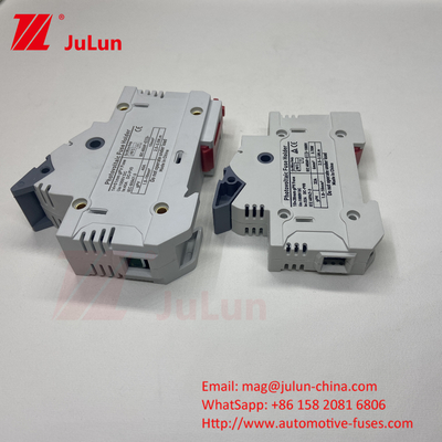 TUV DC الطاقة الشمسية الصلبة الصلبة الصلبة صندوق القاعدة DNPVF1-32 حماية النظام الشمسي 10x38MM 1000V GPV سريعة النفخة السيراميكية DIN Rail