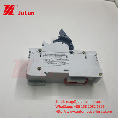 AC RT18-32X حامل فيوز فيوزيبلز الصندوق الأساسي 10x38MM 500V السيراميكية سريعة الضغط RO15 RT18 DIN Rail Moun حامل فيوز واحد