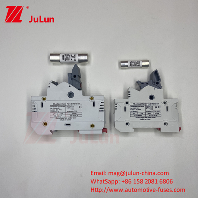 فيوتوكولتر الطاقة الشمسية للكهرباء الكهروضوئية DC1000V 10X38 حامل فيوتوكولتر السيراميكي مع مفتاح العزل 10X