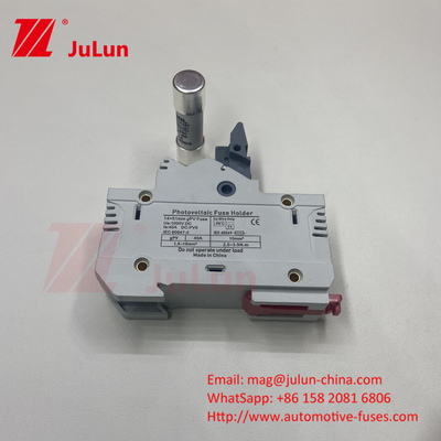 1000VDC الطاقة الشمسية PV دين ريل فيوز بالون فيوز 10x38mm RT18-32 فيوز وصلة AC