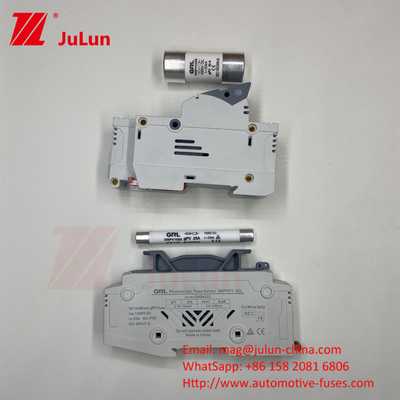 1000VDC الطاقة الشمسية PV دين ريل فيوز بالون فيوز 10x38mm RT18-32 فيوز وصلة AC