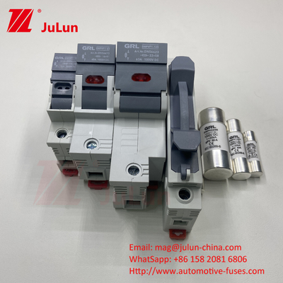 فيوتوز الشمسية الكهروضوئية مع عنصر فيوتوز النحاس مادة RO17 السيراميكية السريعة DIN Rail Moun 22x58MM Italweber فيوتوز 500 فولت