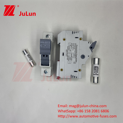 شونرو الطاقة الشمسية الدين الحديدية حامل فيوز لربط فيوز 10 * 38mm 1000V 15amp DC فيوز 25A