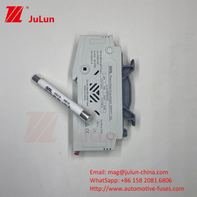 فيوز PV-50L فيوز سيلندري سيراميكي 22 * 58mm 1000DV الطاقة الشمسية الضوئية منخفضة الجهد حامل فيوز الشمسية