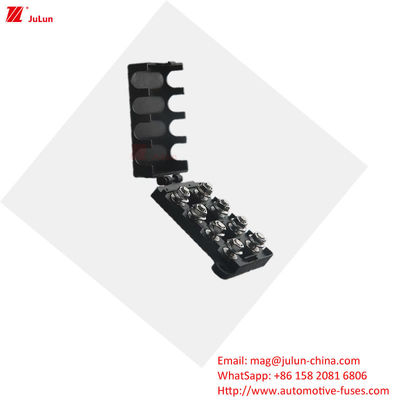 مفكّك الدوائر 30A-500A جهات الاتصال النحاسية - 55-125 درجة مئوية صندوق الصمامات للسيارات الحجم الخارجي وفقًا لمعيار EU UL
