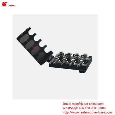 مفكّك الدوائر 30A-500A جهات الاتصال النحاسية - 55-125 درجة مئوية صندوق الصمامات للسيارات الحجم الخارجي وفقًا لمعيار EU UL
