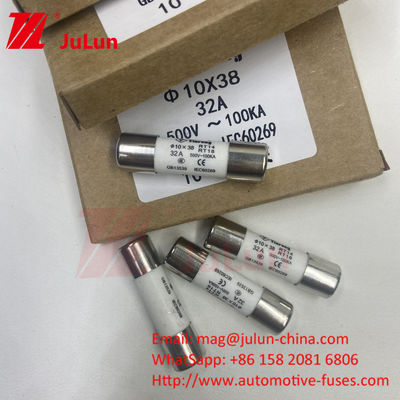 PV 10A فيوز لوحة فيوز السيراميكية Pv String Fuses 10 * 38mm