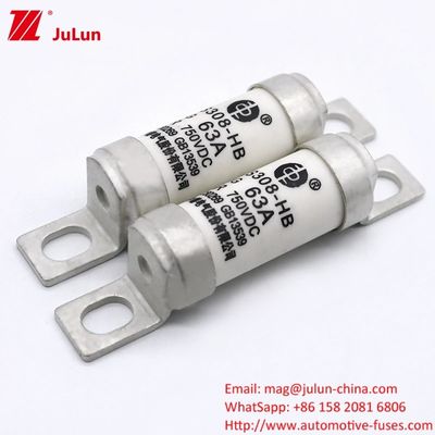 فيوز الكهربائية DC750V 32A 63A 100A لنظم الطاقة الكهربائية