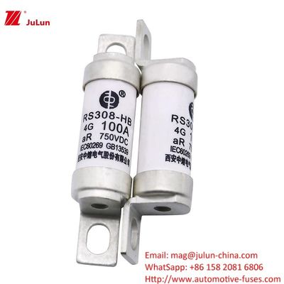 فيوز الكهربائية DC750V 32A 63A 100A لنظم الطاقة الكهربائية