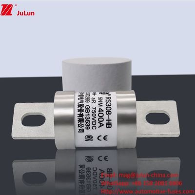 200A 250A 300A -400A محور فيوز المركبات الكهربائية M8 M6 طريقة التثبيت الطرف النهائي نوع 750VDC فيوز الطاقة