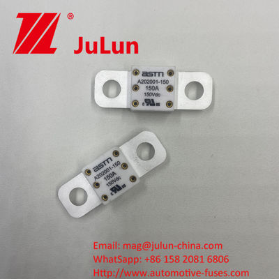 ASTM A202001 100A 150VDC مصابيح السيارات السيراميكية لحماية الدائرة القصيرة في شاحن السيارات والمواصفات الأخرى