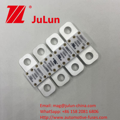 المسمار A202001-500A 150VDC الصمامات السيراميكية للسيارات 100A 150A 200A 250A 300A 350A توصية عزم دوران ضيق 11-13N · m لنظام التثبيت M8