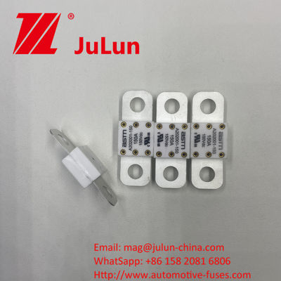مصابيح السيارات السيراميكية ASTM A202001-200A 150VDC لنظام الجر الكهربائي المواد الفضية 20KA القدرة على الكسر 16-20KA 400A 500A