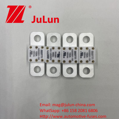 مصابيح السيارات السيراميكية ASTM A202001-200A 150VDC لنظام الجر الكهربائي المواد الفضية 20KA القدرة على الكسر 16-20KA 400A 500A