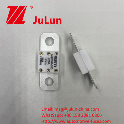 ASTM A202001-100A 150VDC مصابيح السيارات السيراميكية ذات الحجم الصغير المقترح عزم الدوران الضيق 11-13N · m لـ M8 حماية الدورة القصيرة المسموح بها بالتيار العالي