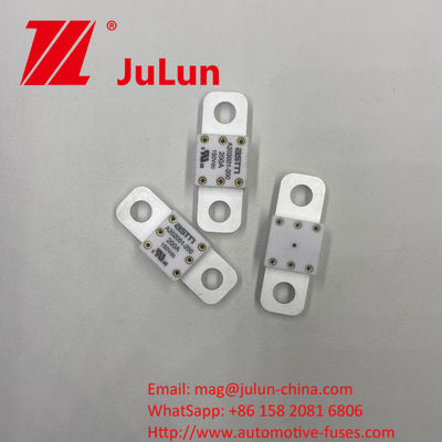 ASTM A202001-100A 150VDC مصابيح السيارات السيراميكية ذات الحجم الصغير المقترح عزم الدوران الضيق 11-13N · m لـ M8 حماية الدورة القصيرة المسموح بها بالتيار العالي